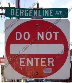 Photo Texture of Prohibition Traffic Sign